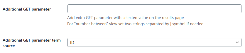 Question additional GET parameters settings